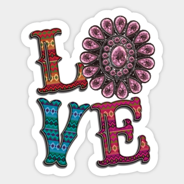 Love Hot Pink Gem Stone Sticker by DigitalCreativeArt